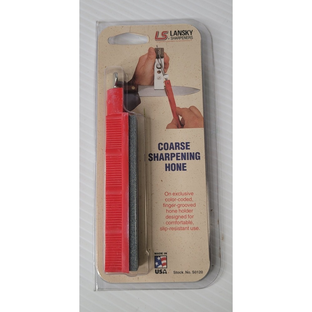 Lansky Sharpening Hone Coarse Grit Knife Sharpener Stone Stock S0120 NEW SEALED